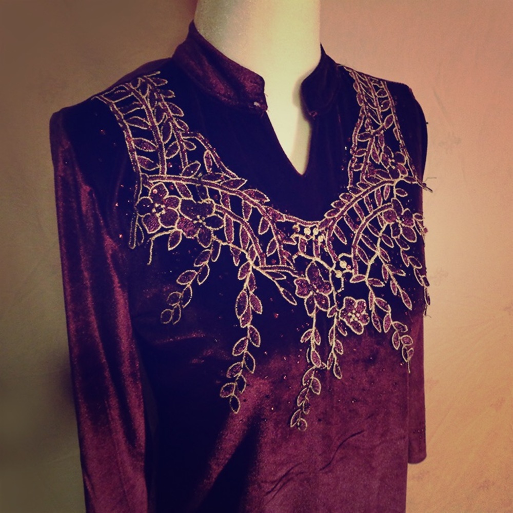 Love Deep Purple Velour Dress